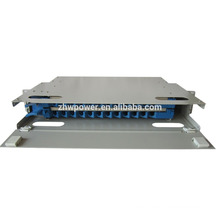 Outdoor-Patch-Panel, zeichnen Sie das optische Faser-Patch-Panel, 1U 19inch 24 Port Faser Patch Panel